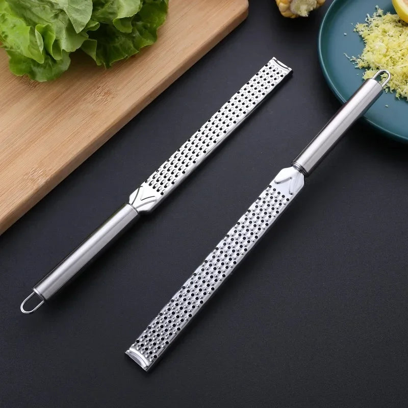 Stainless Steel Grater Short Planer Baking Cheese Grater Chocolate Lemon Peel Scraper Fruit Vegetable Tool